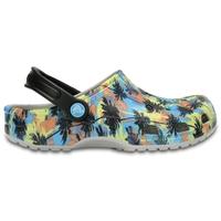 Clogs Pearl White Classic Tropics Graphic