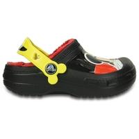 Clogs Boys Black Creative Mickey Fuzz Lined