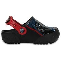 clogs boys black fun lab lights darth vader s