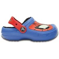 Clogs Kids Blue Creative Spiderman Fuzz Lined