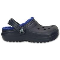 Clogs Kids Blue Classic Fuzz Lined