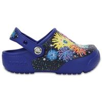 Clogs Kids Blue Fun Lab Lights Fireworks s