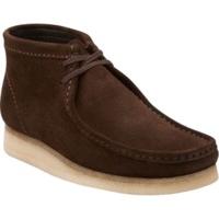 clarks wallabee boot brown suede