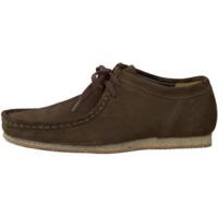 Clarks Wallabee dark brown suede