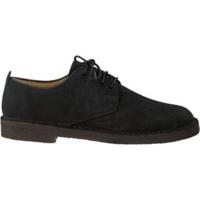 Clarks Desert London black suede