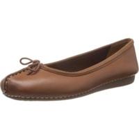 Clarks Freckle Ice dark tan leather