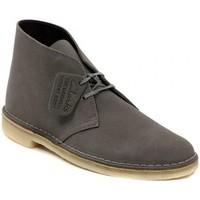 clarks desert boot greystone mens mid boots in multicolour