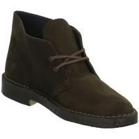 clarks desert boots mens mid boots in brown