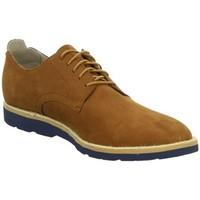 clarks gambeson walk derby mens casual shoes in brown