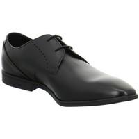 clarks bampton lace mens casual shoes in black