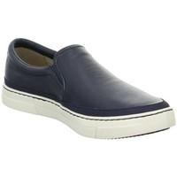 clarks ballof step mens slip ons shoes in blue