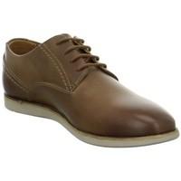 clarks franson plain mens casual shoes in brown