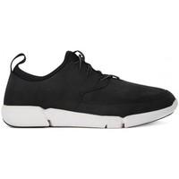 clarks triflow form mens shoes trainers in black