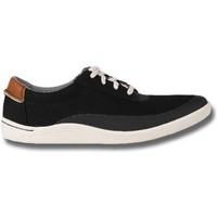 clarks mapped edge black combi mens shoes trainers in multicolour