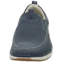 clarks orson row mens slip ons shoes in blue