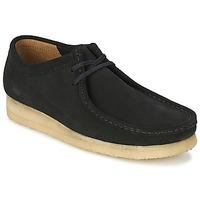 clarks wallabee mens casual shoes in black
