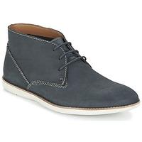 clarks franson top mens mid boots in blue