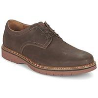 clarks newkirk plain mens casual shoes in brown