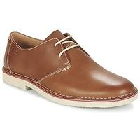 clarks jareth walk mens casual shoes in brown