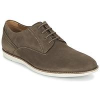 clarks franson plain mens casual shoes in brown