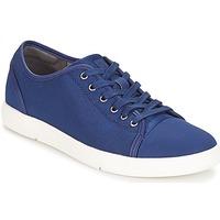 clarks lander cap mens shoes trainers in blue