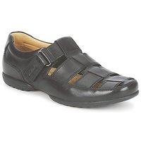 clarks recline open mens sandals in black