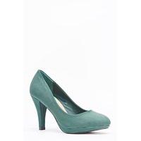 classic suedette pump heels