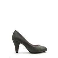 classic faux leather court shoes