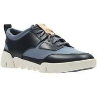 clarks tri soul womens sports shoes womens shoes trainers in blue