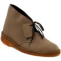 clarks desert boot wolf suede womens mid boots in multicolour