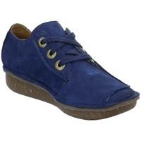 clarks funny dream womens shoes trainers in blue