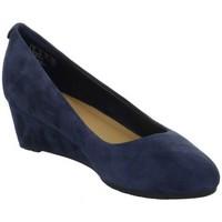 clarks vendra bloom womens court shoes in blue