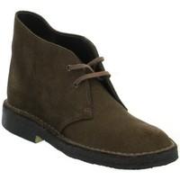 clarks desert boots womens mid boots in brown