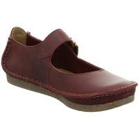 clarks janey june womens shoes pumps ballerinas in red