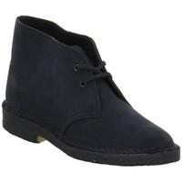 clarks desert womens boots in blue