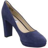 clarks kendra sienna womens court shoes in blue
