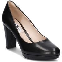 clarks kendra sienna womens court shoes in black