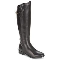 clarks licorice rock womens high boots in black