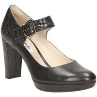 clarks kendra gaby womens mary jane shoes womens court shoes in black