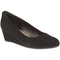clarks vendra bloom womens smart shoes womens court shoes in black