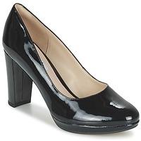 clarks kendra sienna womens court shoes in black