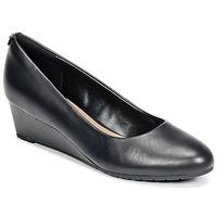 clarks vendra bloom womens court shoes in black