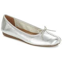 clarks freckle ice womens shoes pumps ballerinas in silver