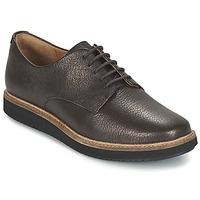 clarks glick darby womens casual shoes in brown