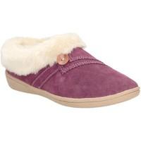 Clarks Eskimo Snow Womens Fully Lined Mule Slippers women\'s Slippers in pink