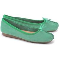 clarks freckle ice womens shoes pumps ballerinas in green