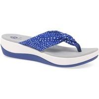Clarks Arla Glison Womens Toe Post Sandals women\'s Flip flops / Sandals (Shoes) in blue