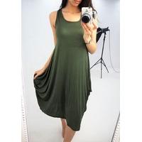 Clarabel jersey drape summer dress