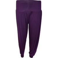 Clair Basic Jersey Harem Pants - Purple