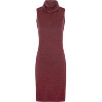 Clover Cowl Neck Sleeveless Dress - Wine